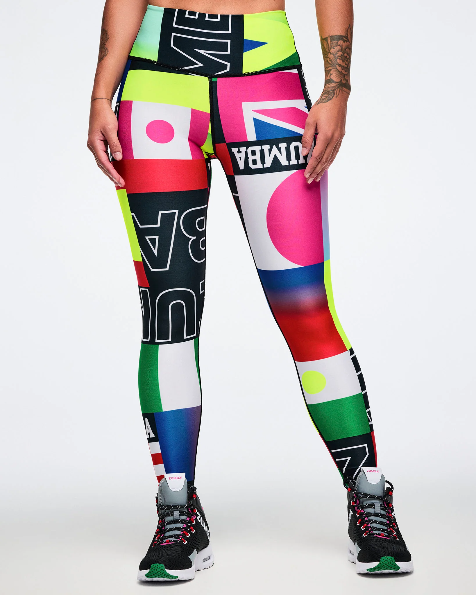 Zumba Worldwide High Waisted Ankle Leggings - Image 3