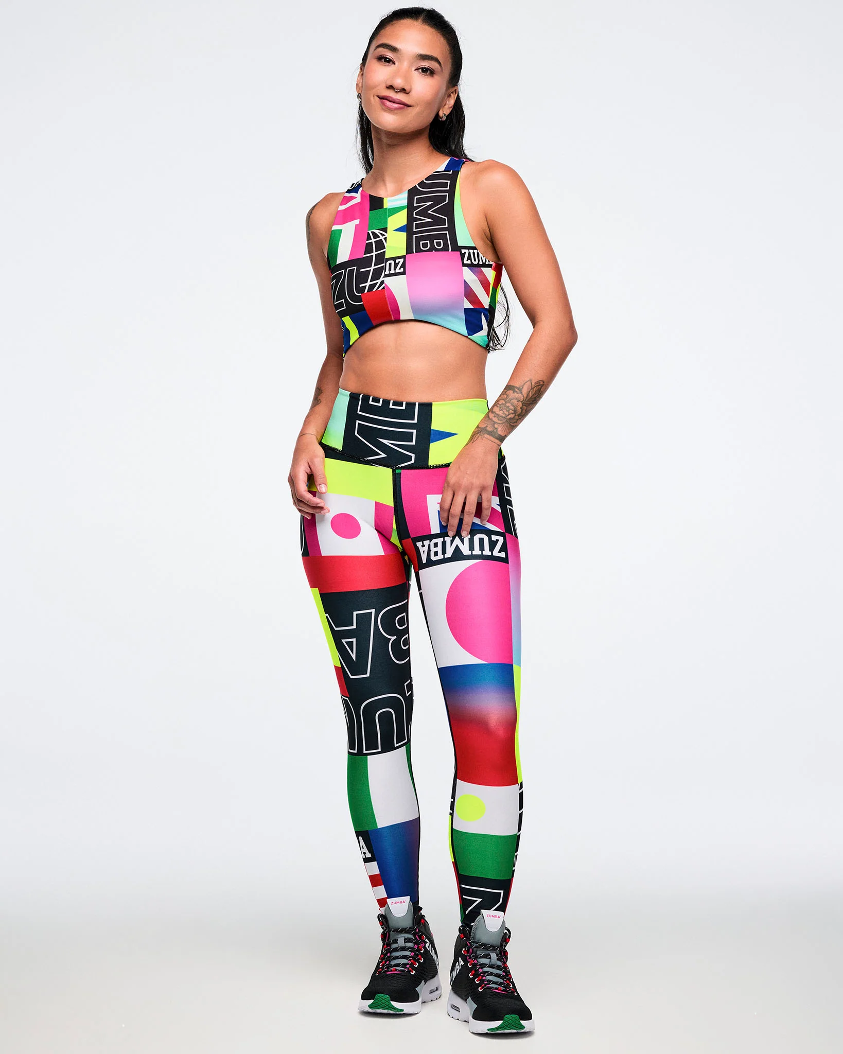 Zumba Worldwide High Waisted Ankle Leggings - Image 4